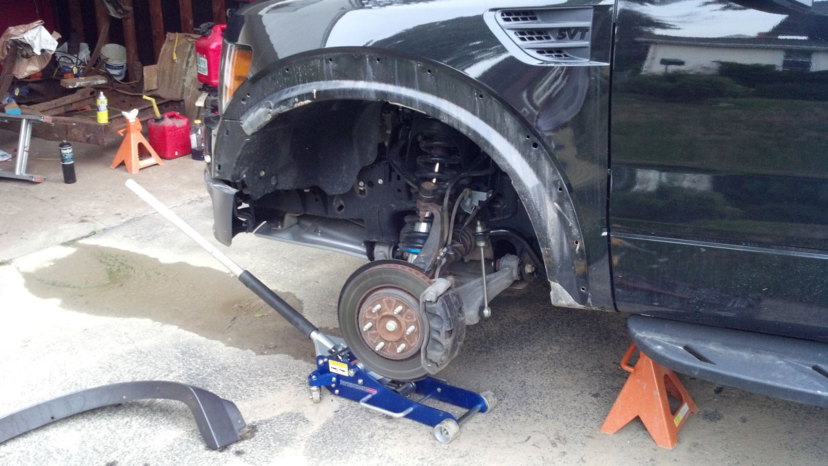 Jacking up lower control arms?? | Ford Raptor Forum - F-150 Raptor Forums